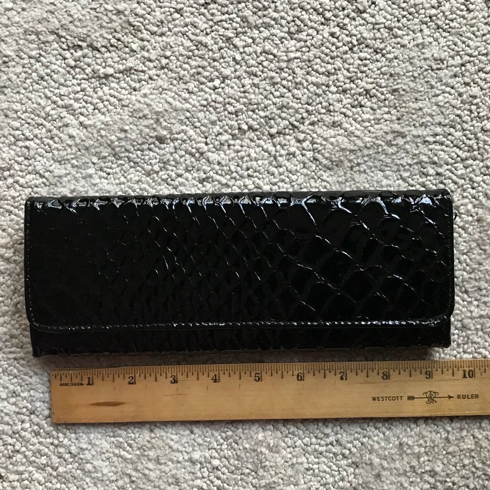 Big Buddha Wallet- Black Patent Leather
